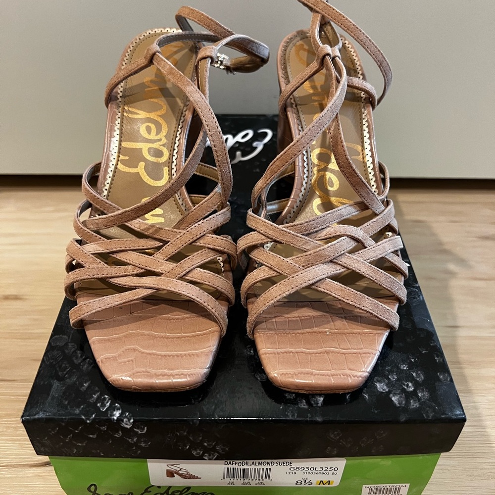 Sam Edelman Tan heeled sandal | 8.5 - Picture 2 of 12